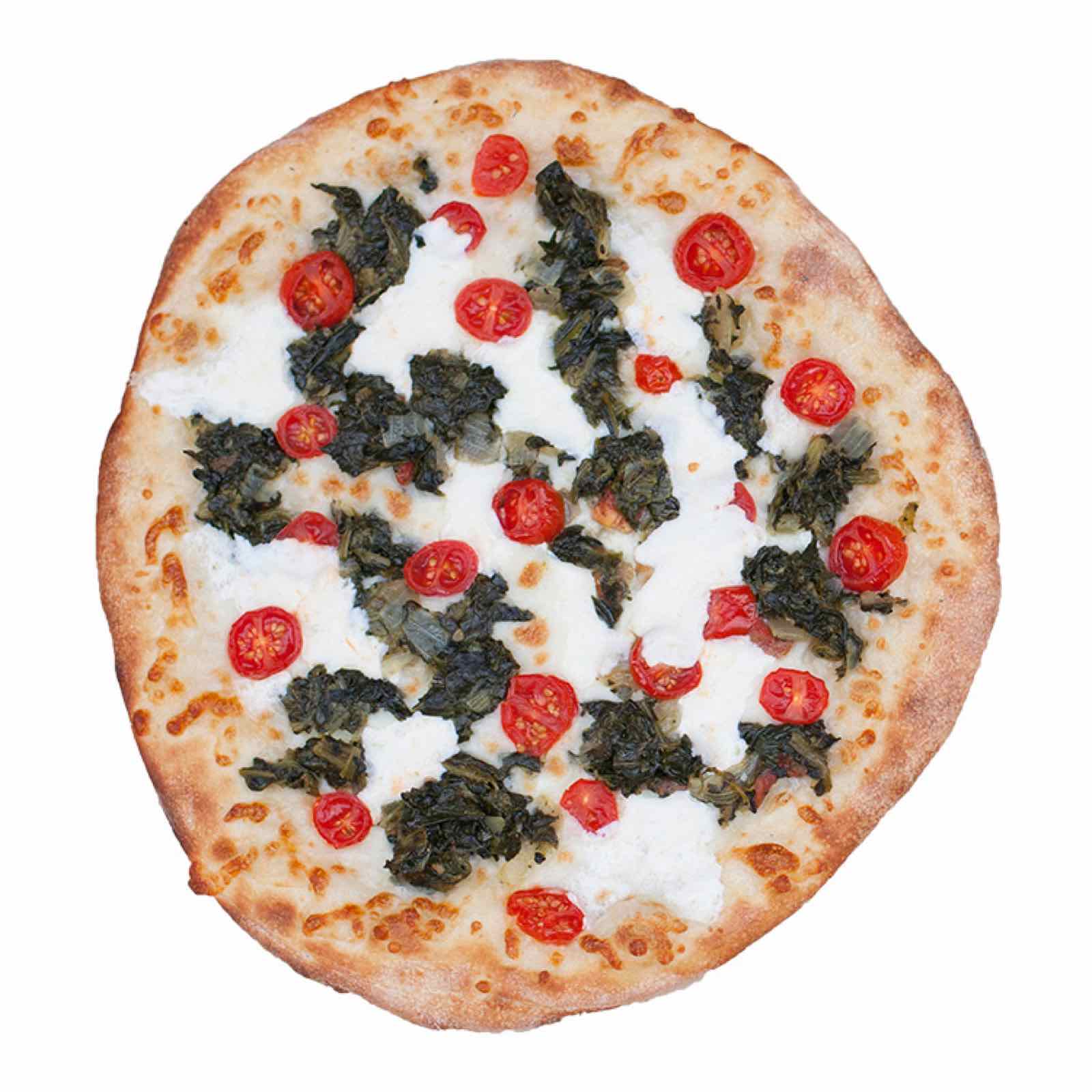 Spinach and cheese flatbread