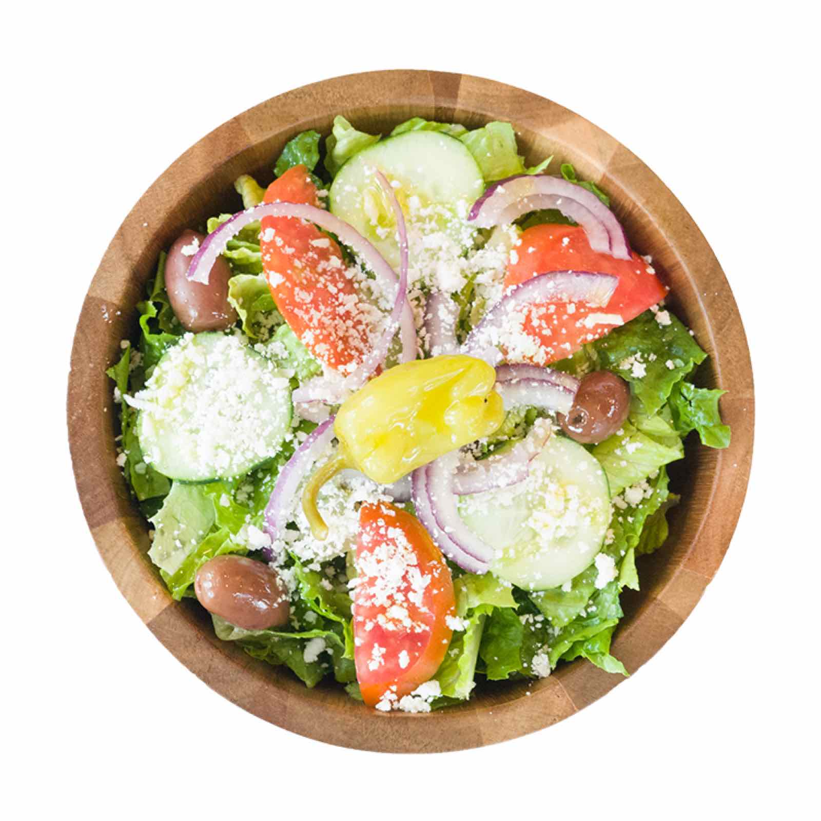 Greek salad with feta and Kalamata olives
